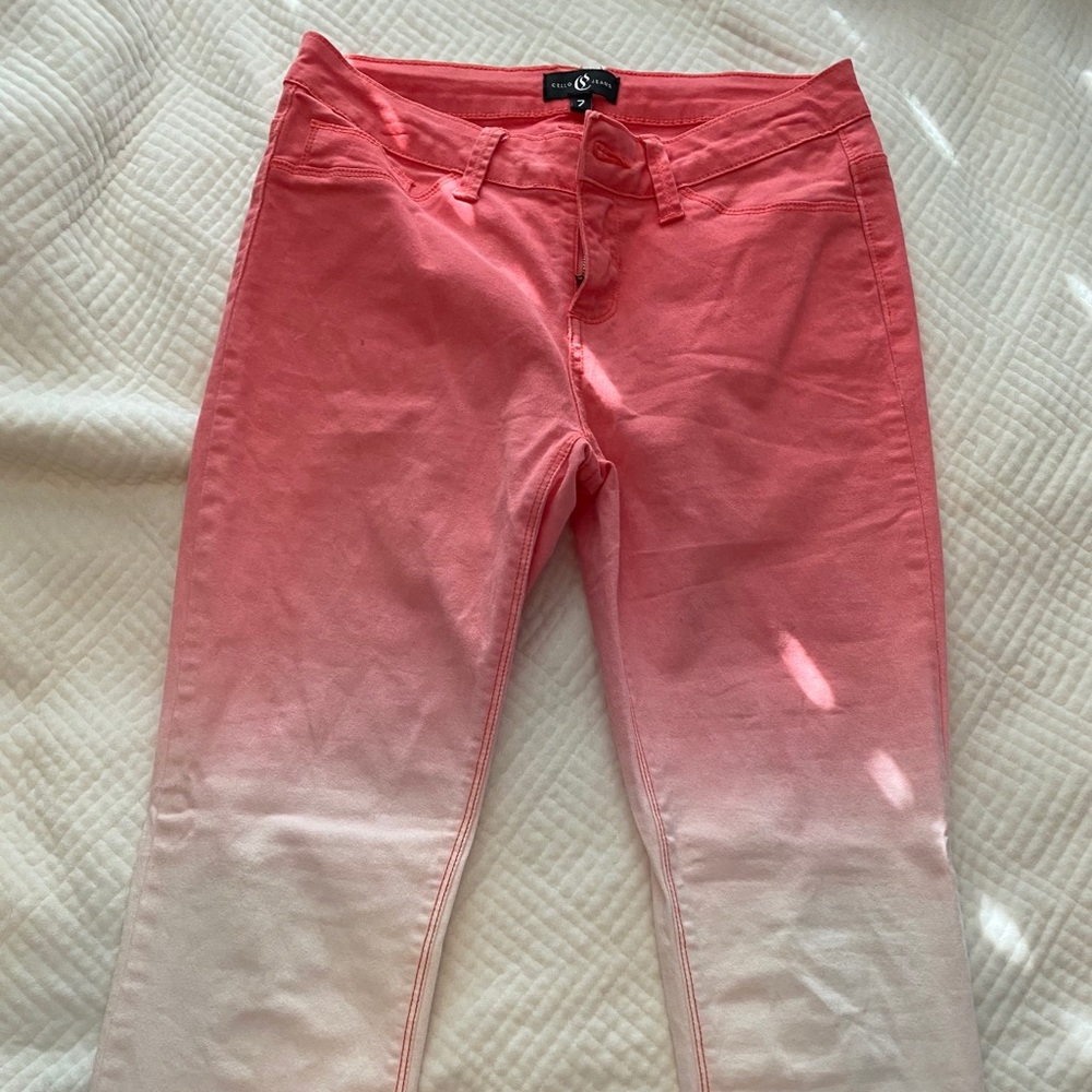 Ombre skinny jeans